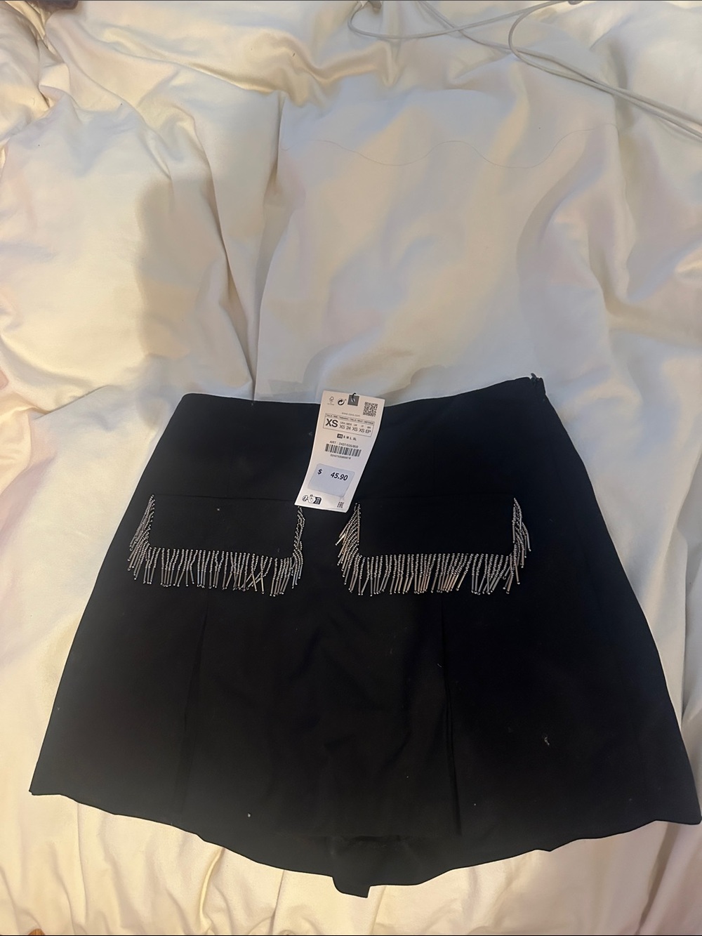 NWT ZARA FRINGE SKORT